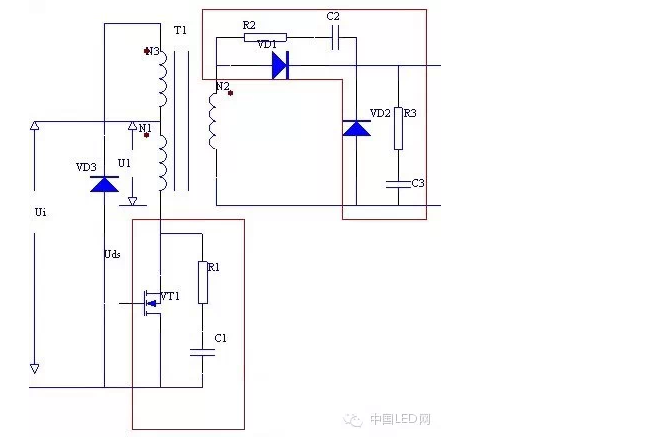 整流快恢復二極管沖吸收電路圖