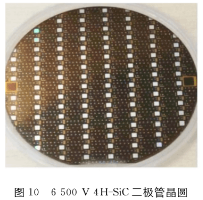 圖10 6.5kV 4H-SiC JBS二極管晶圓